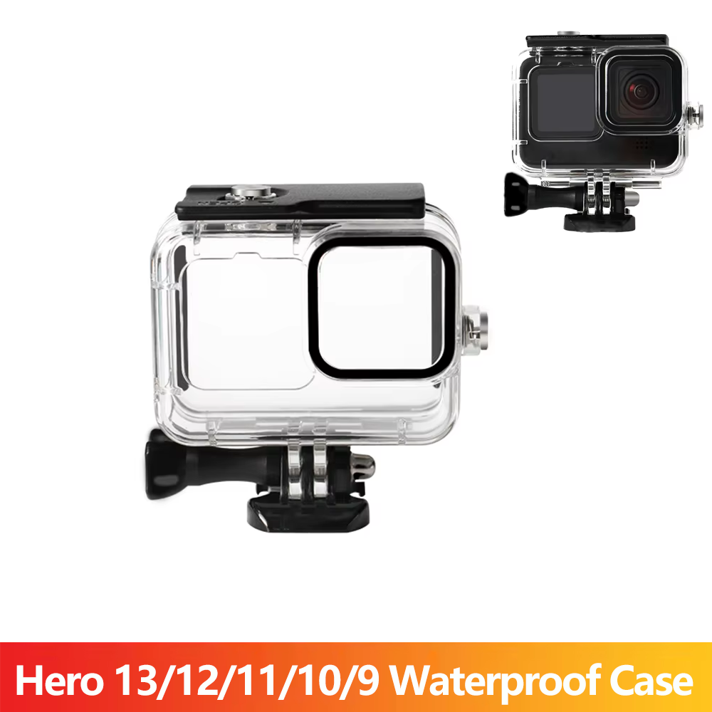 Gopro Action Camera Hero 13 Black - GoPro Hero 13/12/11/10/9用 防水ケース 保護水中ダイビングハウジングシェル ブラックアクションカメラ対応