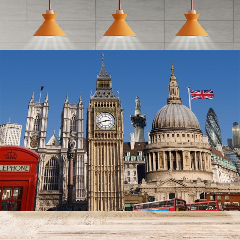 Photography Uk - ロンドンビッグベン写真撮影の背景英国都市建築大聖堂愛好家大人イギリス旅行背景ホームパーティー背景壁
