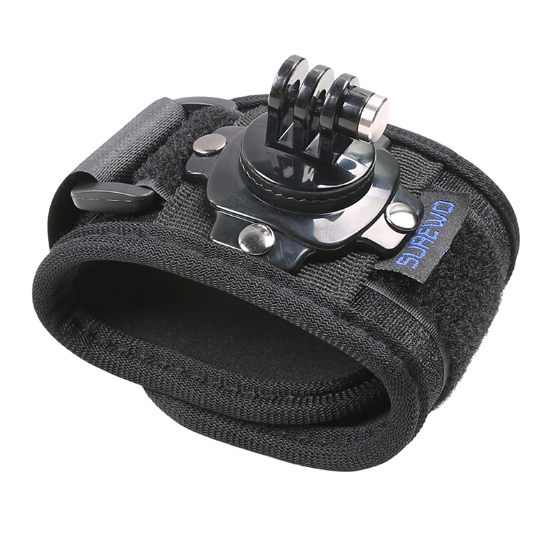 Gopro Action Camera Hero 13 Black - Surewo-リストストラップマウント、ブラック、gopro hero 13、12、11、10、9、dji osmo action 5、4、3、akasoと互換性があります
