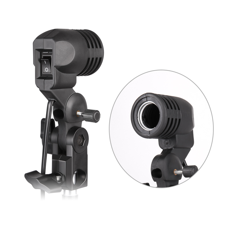 Photography Umbrella Lighting Kit - 1.8mケーブル電球ホルダー,e26/e27電球ホルダー付きランプホルダー,写真撮影用電球マウント