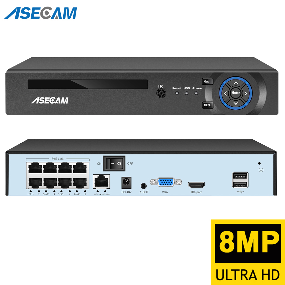 Photography Uk - スーパー8MP POE NVRビデオレコーダー 音声IPカメラ H.265 CCTVシステム