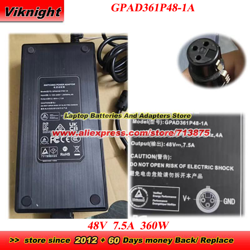 Photography Uk - GPAD361P48-1A AC アダプター 48V 7.5A 360W