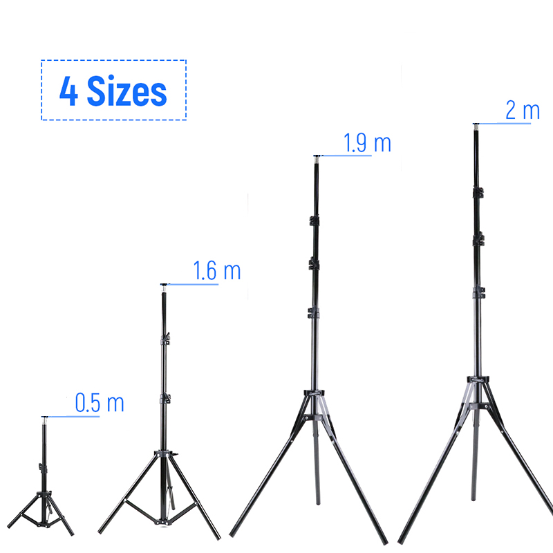 Photography Umbrella Lighting Kit - 200 センチメートル 160 センチメートル 50 センチメートル写真三脚ライトスタンドフォトスタジオ