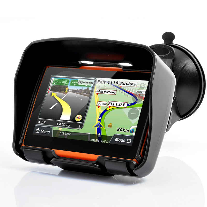 Photograph Mp3 - 2026年型 車・バイク用GPSナビゲーション 4.3インチタッチスクリーン IPX7防水 Bluetooth・FM・AVIN内蔵 8GB内蔵メモリ