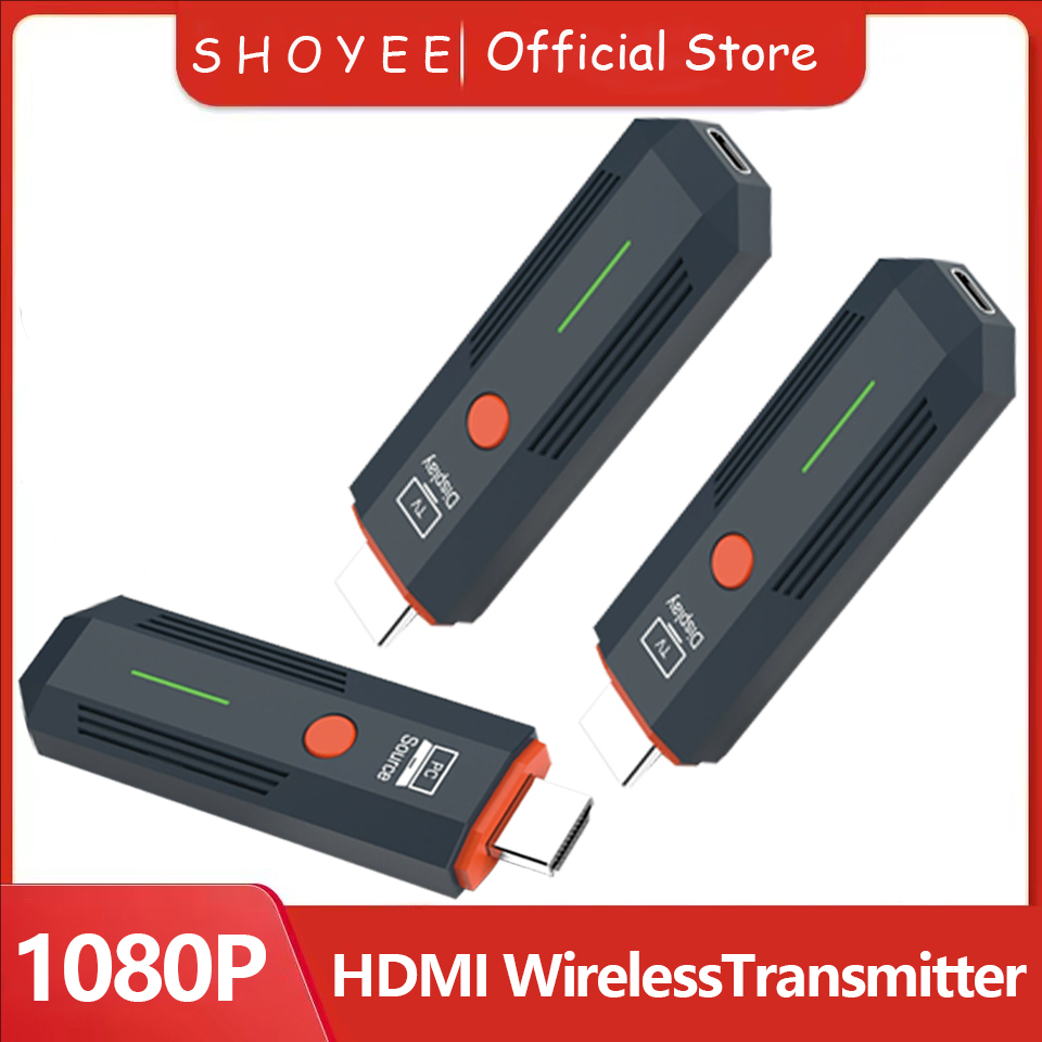Photography Videography - 1080P ワイヤレス HDMI ビデオ送信機および受信機エクステンダー、PC、カメラ、ラップトップ、プロジェクター、モニター用の TV スティック