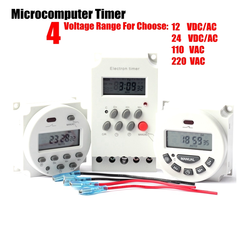 Timelapse Controller - 灌漑ポンプ用のプログラム可能なタイマー,12 24 110 220v,マイクロコンピューター制御,デジタルlcdディスプレイ,時間コントローラー