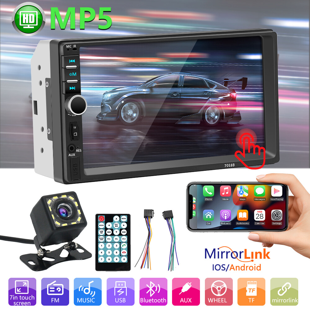 Photograph Mp3 - 7インチ車載MP5プレーヤー ダブル2DIN Bluetoothタッチスクリーンステレオラジオ カメラ付き