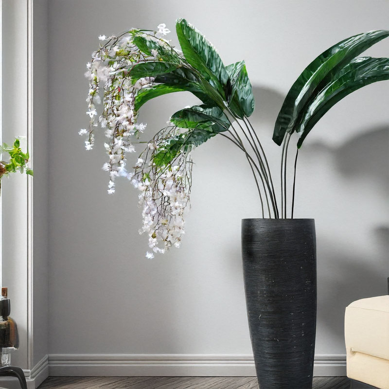 Photography Graduation - 105CMの人工ジャスミンの花、ホテルのダイニングテーブルに飾るシルク製のリンゴの枝、家のフラワーアレンジメントや写真撮影の小道具に