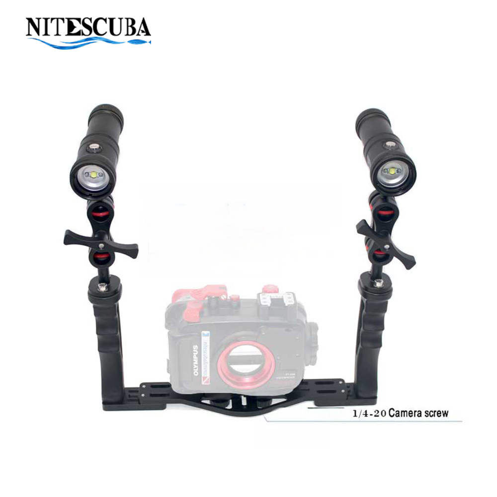 Photography Umbrella Lighting Kit - Nitescuba ダイビング写真撮影セット 適切なトレイコンボキット 2000lume ビデオライト オリンパス