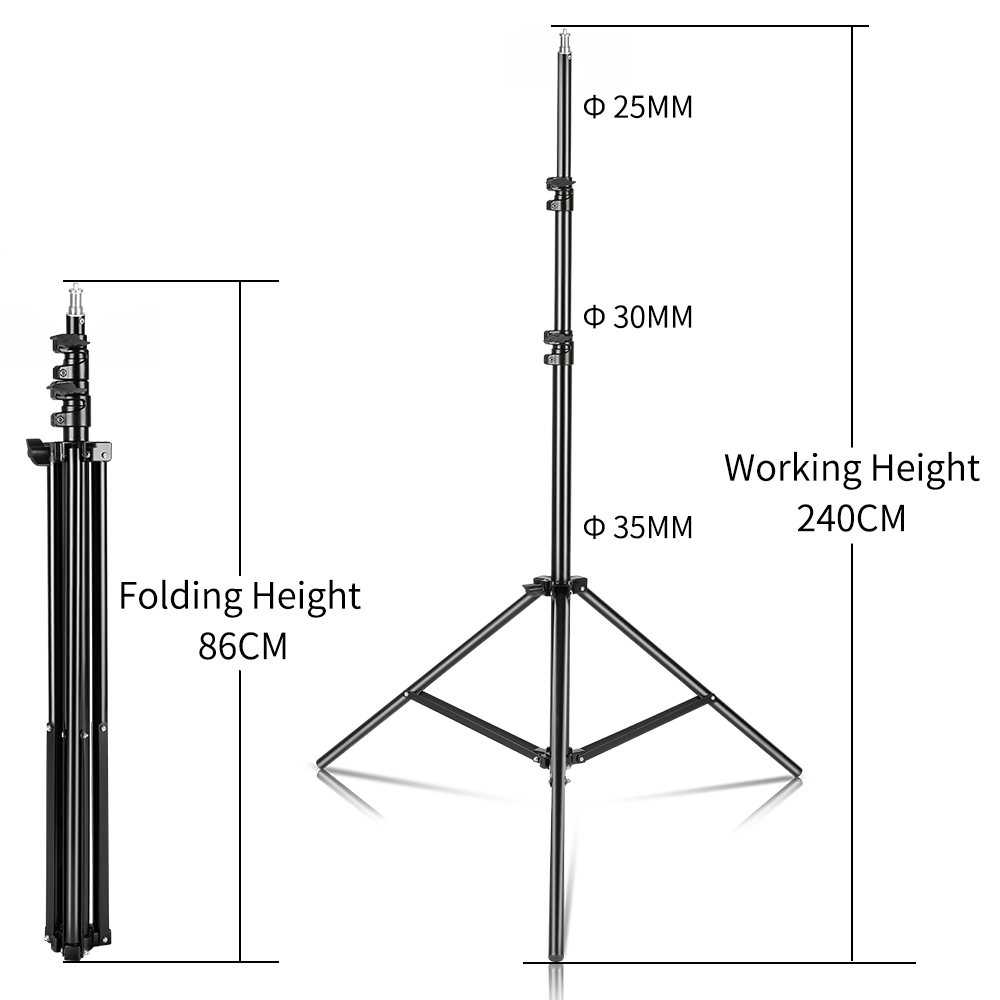240 センチメートル/7.9FT 1/4 ネジ写真撮影 D - Photography Umbrella Lighting Kit のレビューと価格