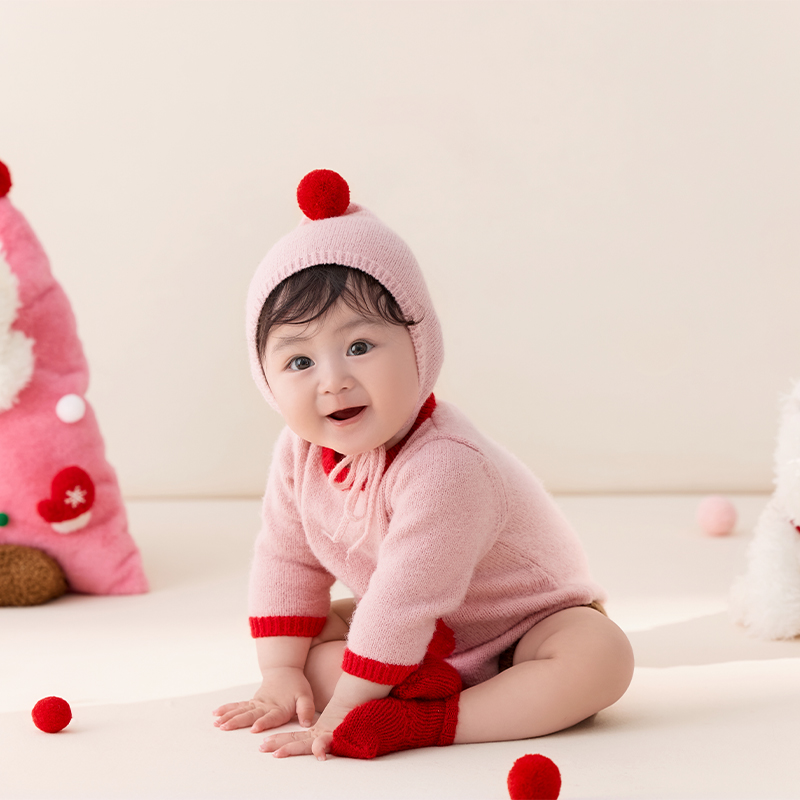 3-4ヶ月の赤ちゃんかわいいジャンプスーツロンパース新生児写 - Photography Outfits のレビューと価格