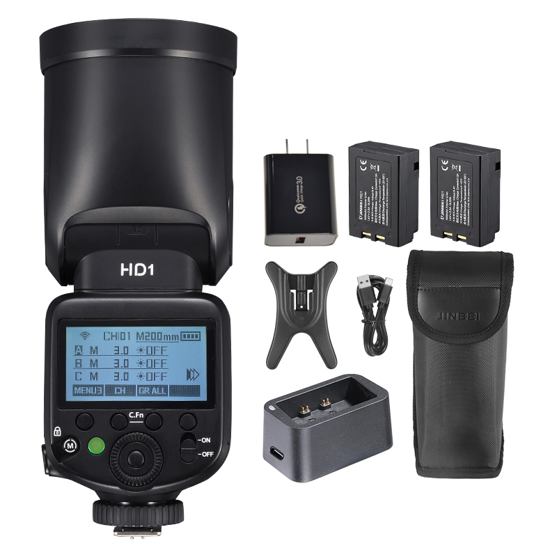 JINBEI HD-1ラウンドヘッドHSSスピードライト屋外 - Photography Kit のレビューと価格