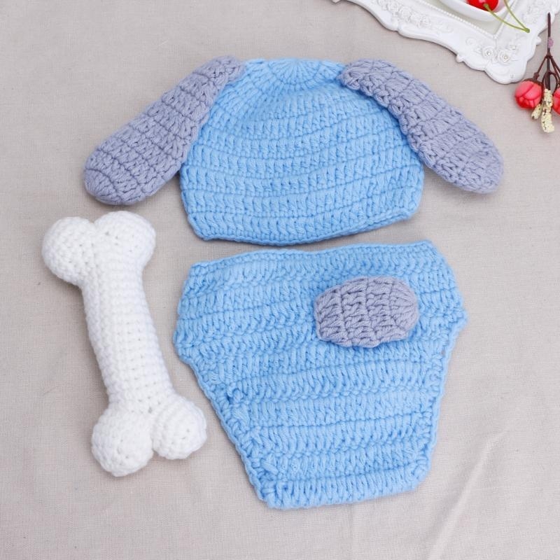3 ピース/セット新生児写真撮影小道具帽子 + ニットショー - Photography Outfits のレビューと価格