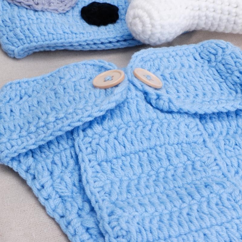3 ピース/セット新生児写真撮影小道具帽子 + ニットショー - Photography Outfits のレビューと価格