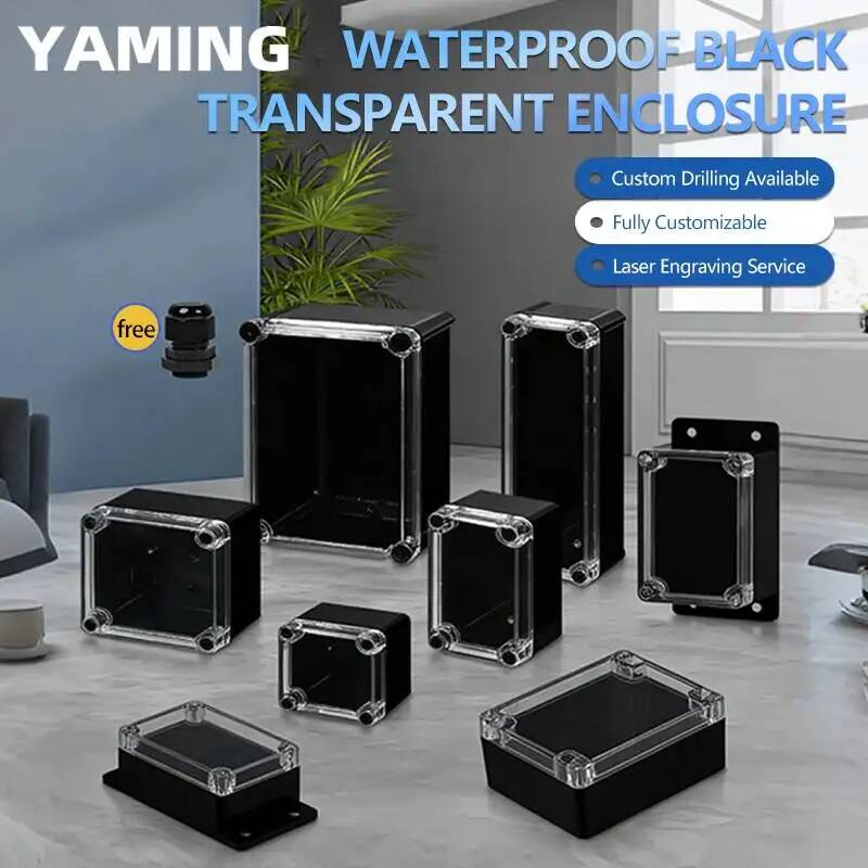 2 個透明カバー防水ジャンクションボックス黒プラスチック端子 - Photography Outdoor のレビューと価格