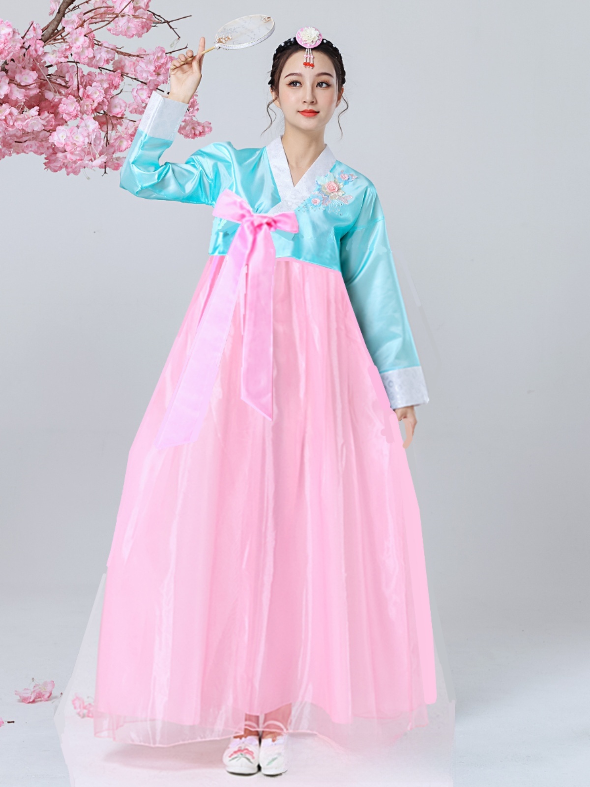新しい韓国宮廷女性用ダンス衣装学生パフォーマンスセレモニー伝 - Photography Outfits のレビューと価格