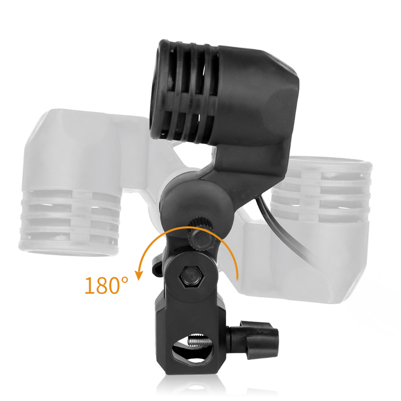 1.8mケーブル電球ホルダー,e26/e27電球ホルダー付き - Photography Umbrella Lighting Kit のレビューと価格