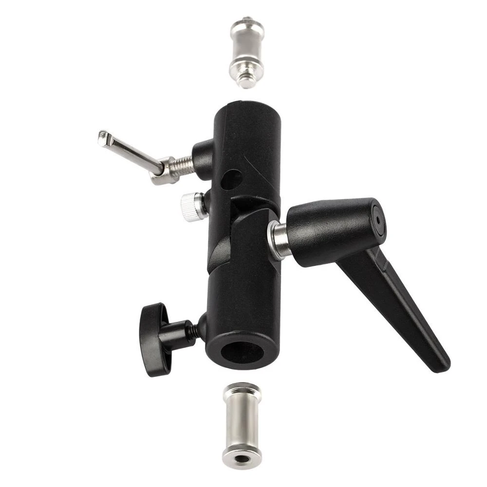 フラッシュブラケットホットシュー傘ホルダーライトスタンドブラ - Photography Umbrella Lighting Kit のレビューと価格