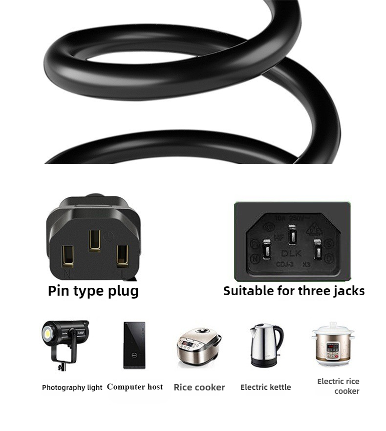 5 メートル EU 米国英国電源ケーブル三相電源コード延長コ - Photography Uk のレビューと価格