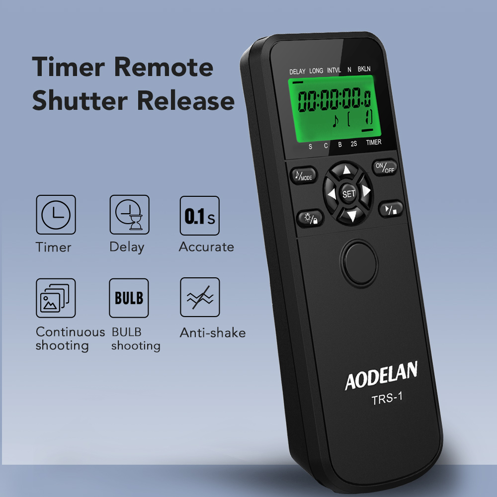 AODELAN TRS-1 タイマーインターバロメーター リ - Timelapse Controller のレビューと価格