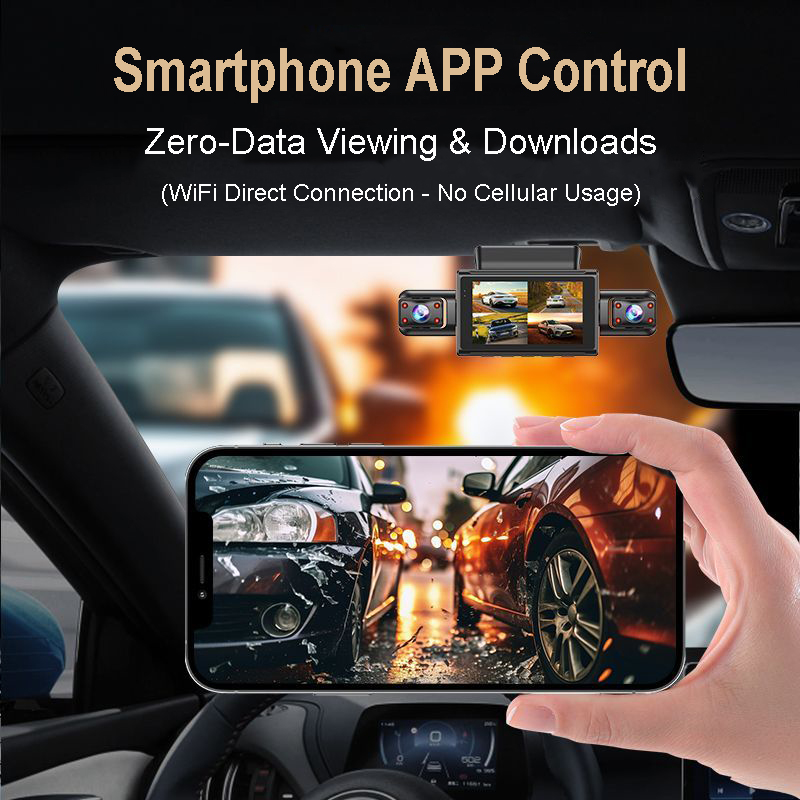 4K 4CH隠し型車載DVR アプリ対応 24時間駐車モード - Timelapse Controller のレビューと価格