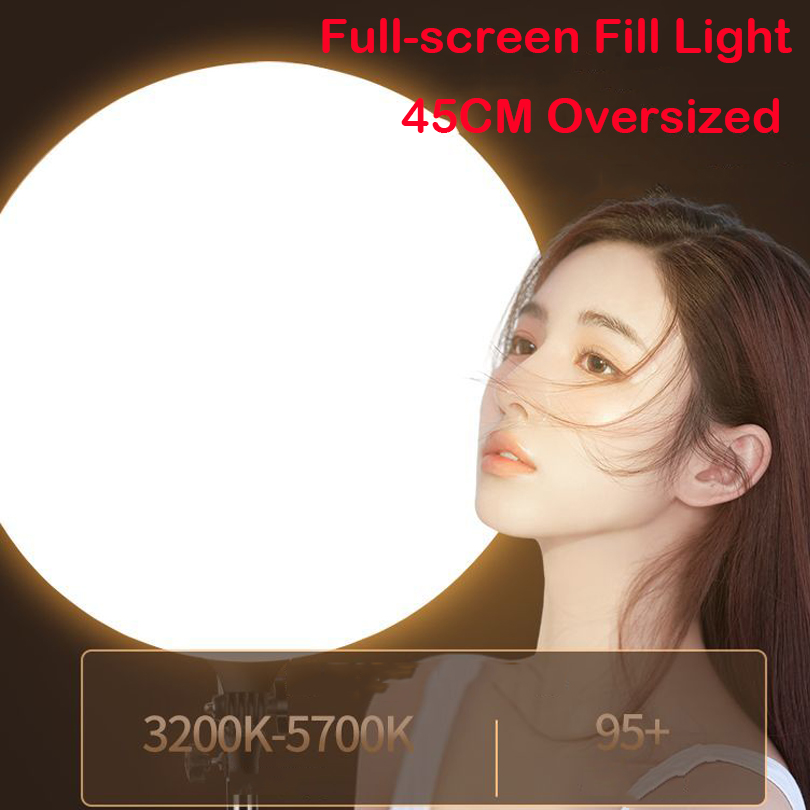 45CM大型LEDビデオライトキット 調光可能 3200-6 - Photography Umbrella Lighting Kit のレビューと価格
