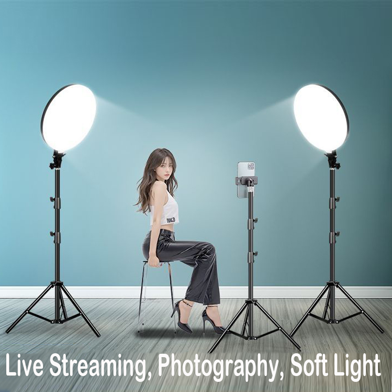 45CM大型LEDビデオライトキット 調光可能 3200-6 - Photography Umbrella Lighting Kit のレビューと価格
