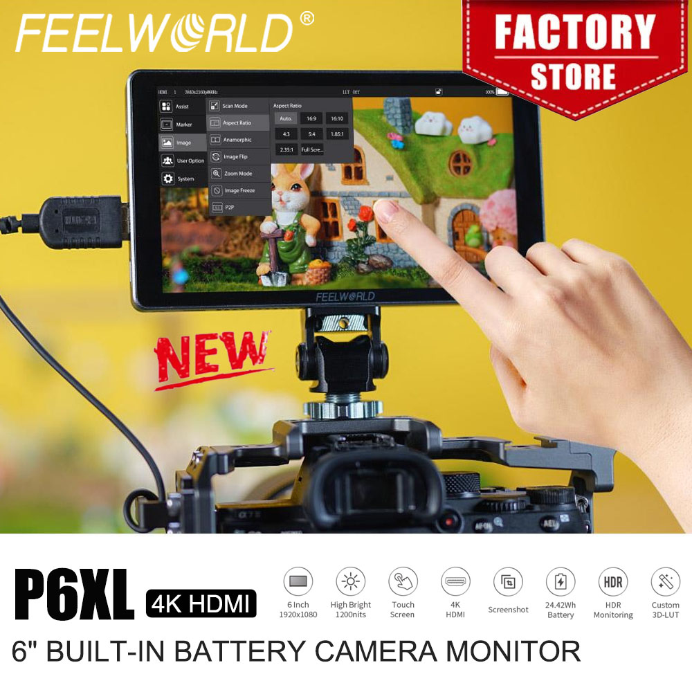 FEELWORLD P6XL 6インチ撮影用モニター アルミ - Photography Uk のレビューと価格