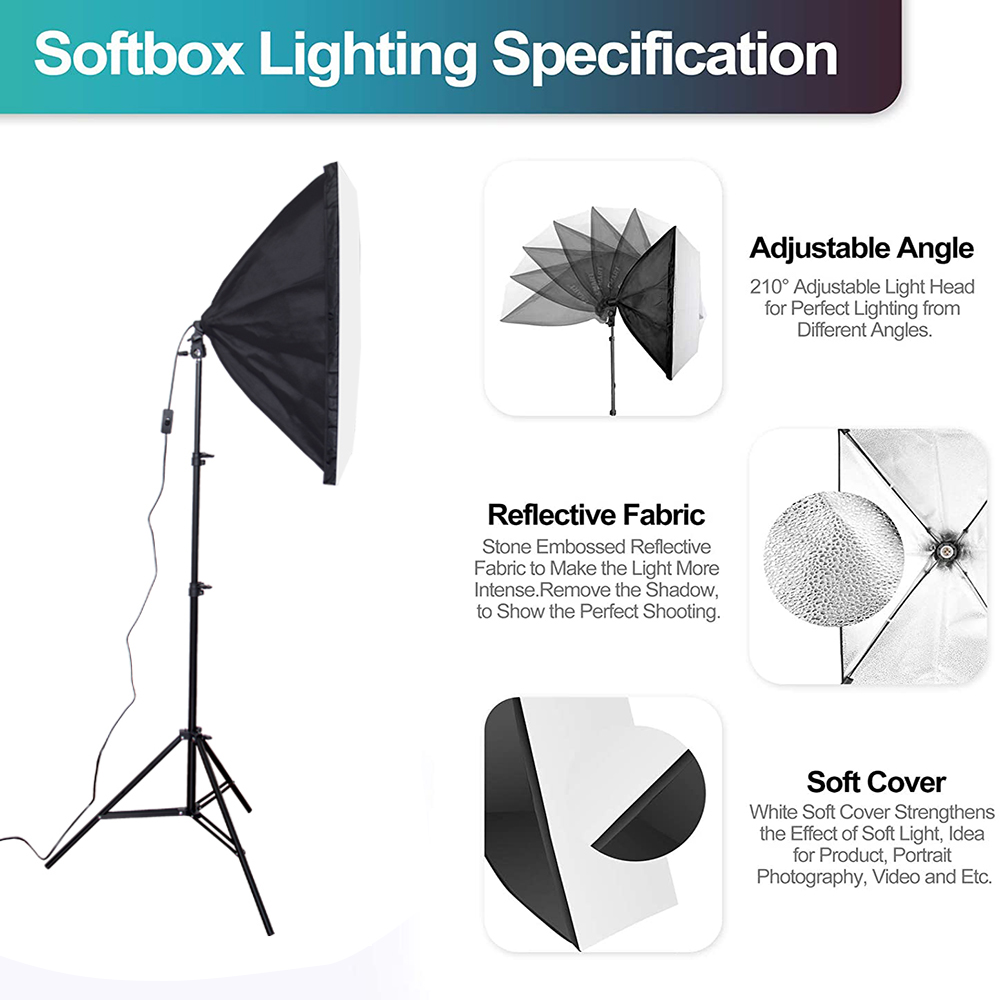 費用対効果の高い写真スタジオ機材セットには、背景スタンド、リ - Photography Umbrella Lighting Kit のレビューと価格