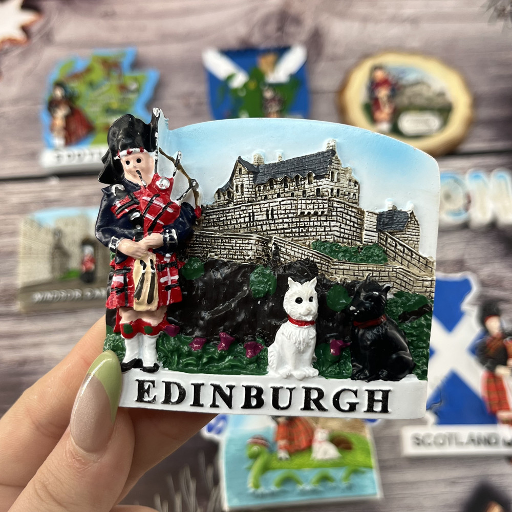 英国エディンバラ スコットランド ロンドン 3D冷蔵庫マグネ - Photography Uk のレビューと価格