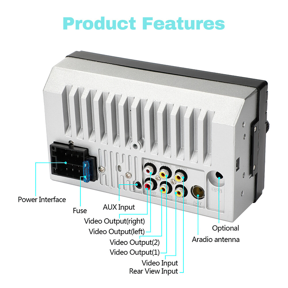 7インチ車載MP5プレーヤー ダブル2DIN Bluetoo - Photograph Mp3 のレビューと価格