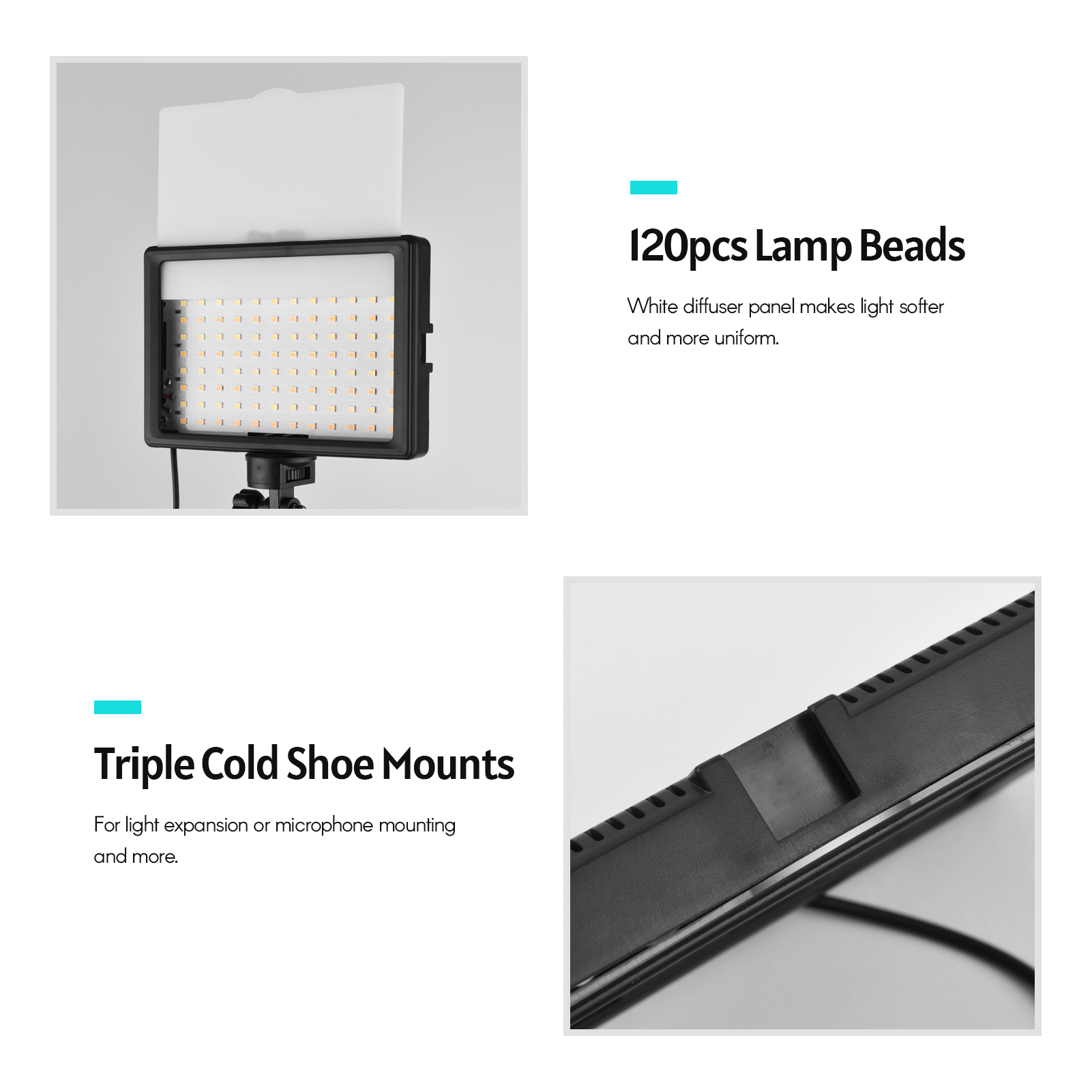 Ander-LEDビデオライトキット,写真照明,高さ3200 - Photography Umbrella Lighting Kit のレビューと価格