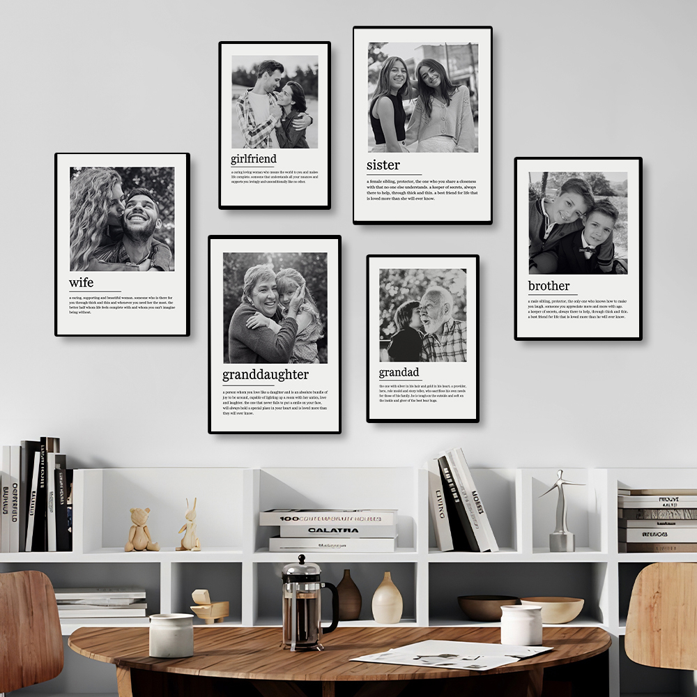 カスタムファミリーフォトキャンバス絵画、パーソナライズされた - Photography Interior のレビューと価格