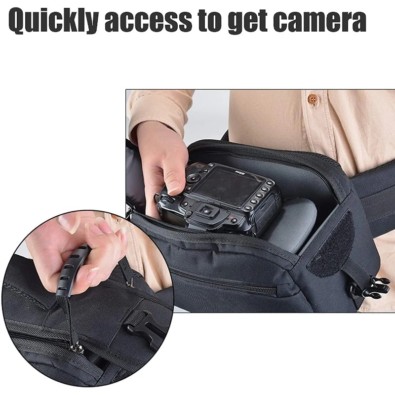 防水ワンショルダースリングバッグ DSLR SLR カメラレ - Photography Outdoor のレビューと価格