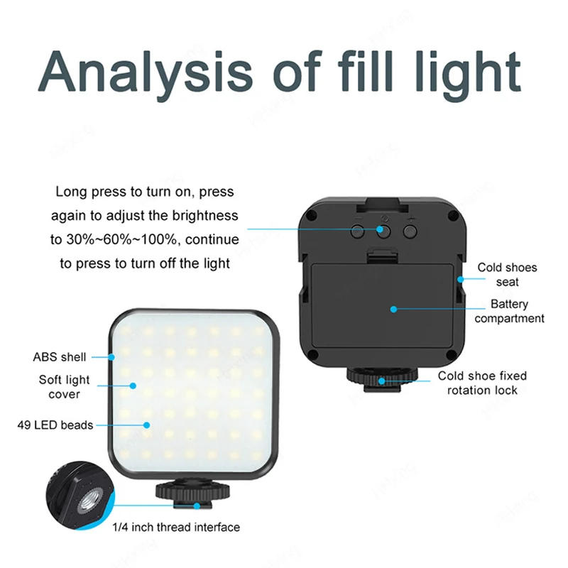 LEDライト 撮影ランプ ライブ配信 ポケットRGBライト  - Photography Umbrella Lighting Kit のレビューと価格