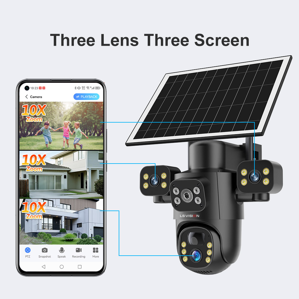 LS VISION 4G / WiFiソーラーカメラ 3レン - Photography Uk のレビューと価格