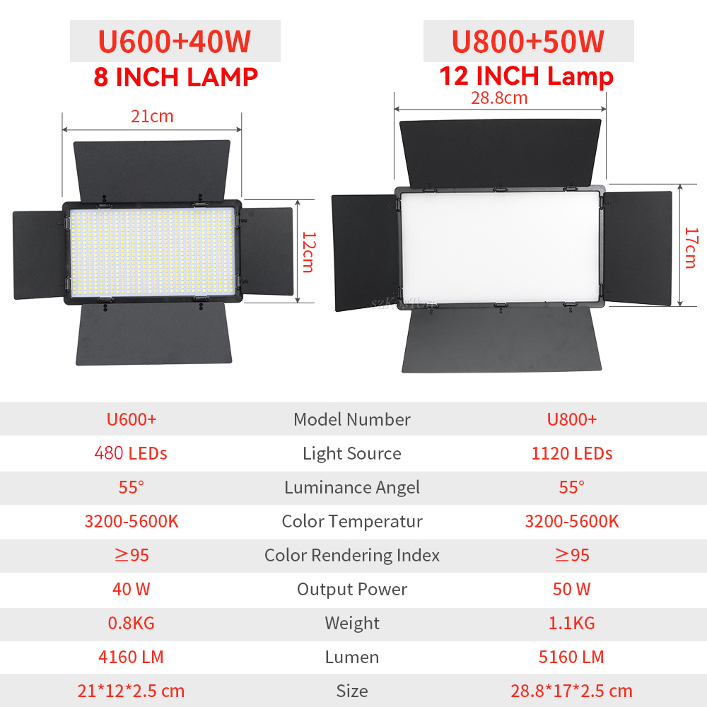 U800 u600 LEDフォトスタジオキット,写真パネル, - Photography Umbrella Lighting Kit のレビューと価格