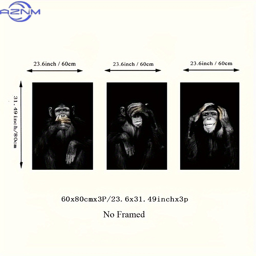 3 ピース/セットビッグサイズフレームなしレトロ黒と白のプリ - Photography Kit のレビューと価格
